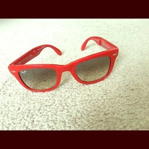 Red Ray-Ban Special Folding Wayfarer Sunglasses